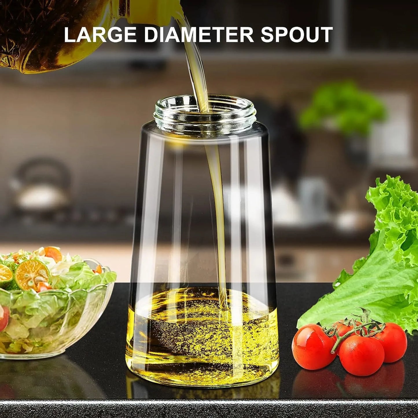 2 in 1 Glass Oil Spray Dispenser 450 ml