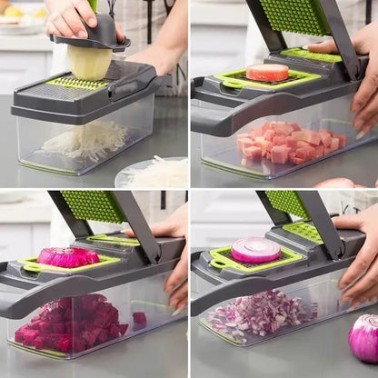 16-in-1 Multifunctional Vegetable Chopper & Slicer