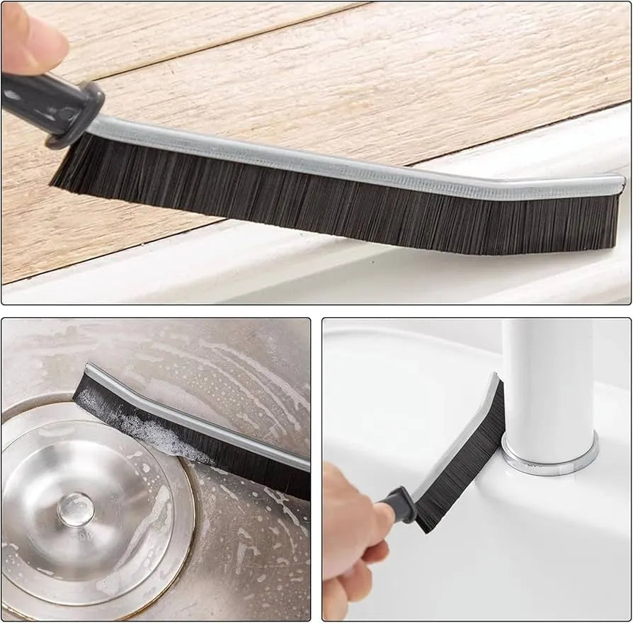 Set of 2 Gap Cleaning Brushes – Hard Bristle Crevice & Grout Brush