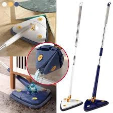 360 Rotatable Adjustable Triangle Cleaning Mop With Twist Squeeze