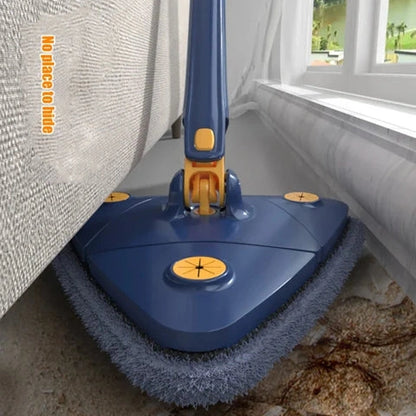 360 Rotatable Adjustable Triangle Cleaning Mop With Twist Squeeze