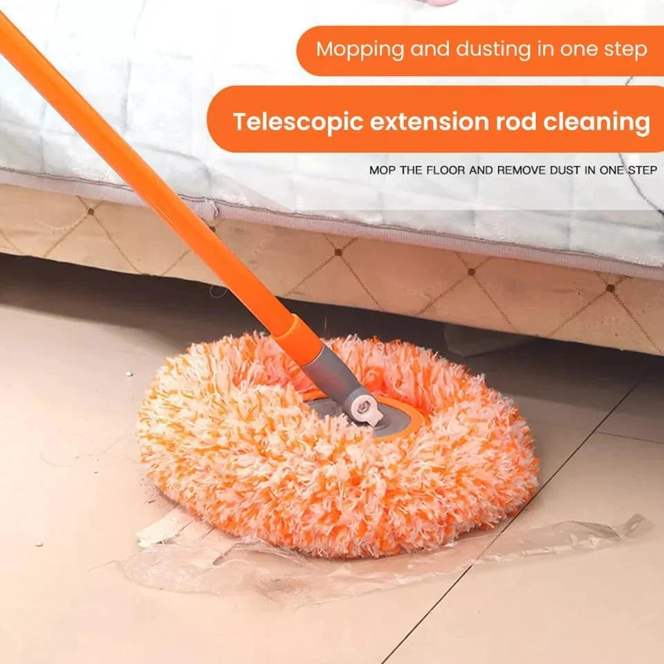 360° Rotating Multi-Functional Spin Mop with Extendable Stainless Steel Handle