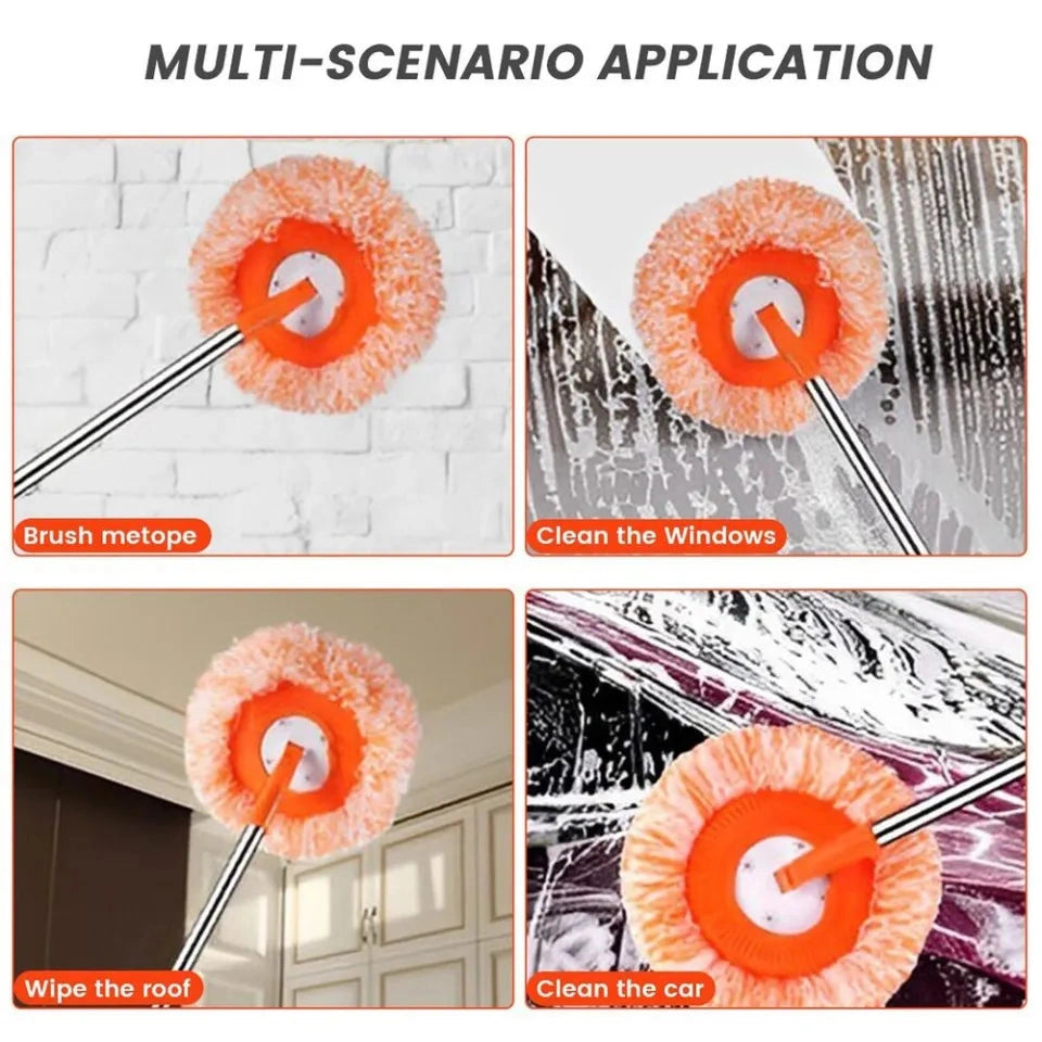 360° Rotating Multi-Functional Spin Mop with Extendable Stainless Steel Handle
