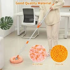 360° Rotating Multi-Functional Spin Mop with Extendable Stainless Steel Handle