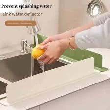 Silicone Sink Water Splash Guard With Suction for Kitchen & Bathroom Faucets