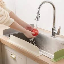 Silicone Sink Water Splash Guard With Suction for Kitchen & Bathroom Faucets